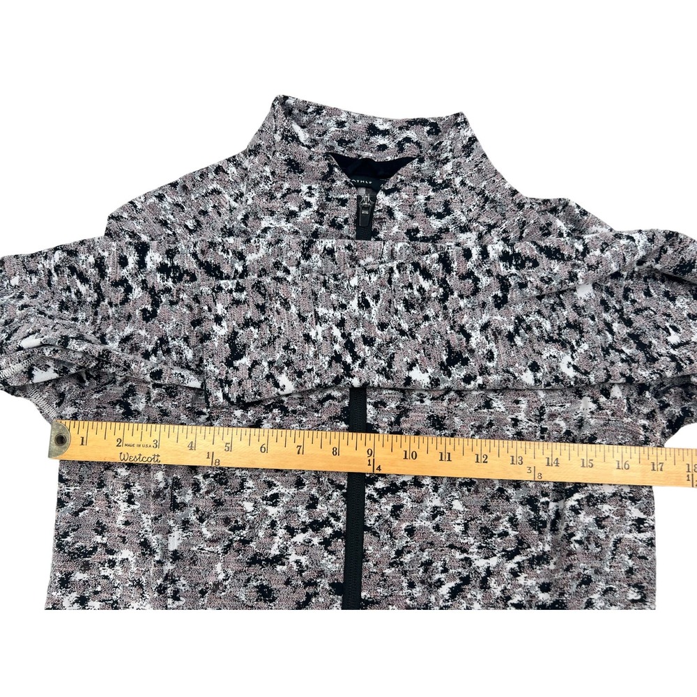 Athleta Salutation Full Zip Jacket Gray Print Wom… - image 7